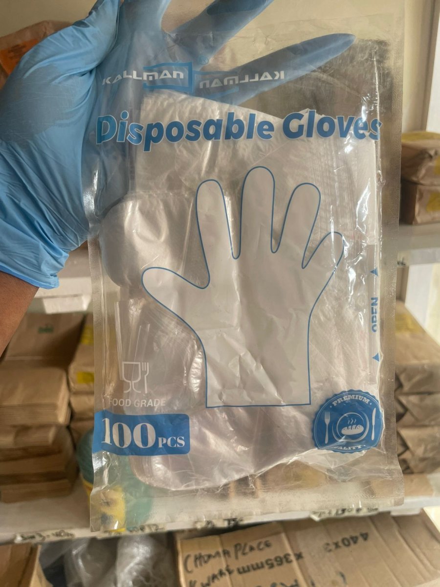 Paper gloves pack 100pcs